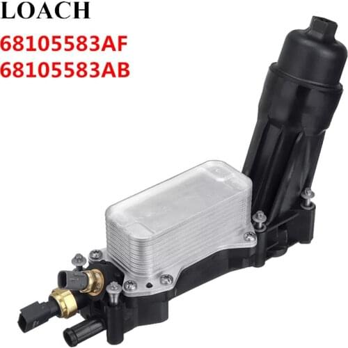 Engine Oil Filter Adapter Housing for Jeep Wrangler Grand Cherokee for Dodge Ram for Chrysler 2014-2017 68105583AF 68105583AB