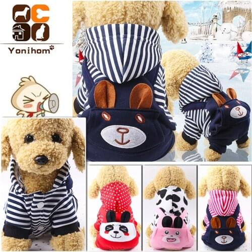 Dogs Jackets Autumn Winter Lovely Cartoon Clothing for Chihuahua Puppy Pet Dog Cat Winter Warm Coat Jacket Pet-clothes Outfit