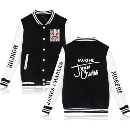 James Charles Jackets Popular beauty blogger baseball jacket men/women Casual 2020 Streetwear Printed Streetwear Cool Jackets