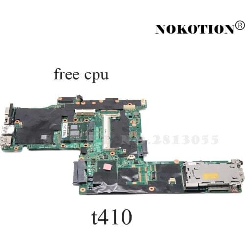 NOKOTION FRU 04W0511 75Y4068 Mainboard For Lenovo ThinkPad T410 Laptop Motherboard QM57 DDR3 Quadro NVS 3100M Graphics