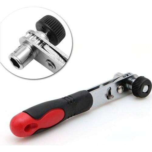 Mini Rapid Ratchet Wrench 1/4" Screwdriver Rod Quick Socket Wrench Tools Red #U225