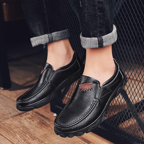 Mens Casual Shoes Slip On Casual Shoes Men Leather Fashion Mens Sports Sneaker Man Shoe Male Leisure Sneakers For Causal Loafers