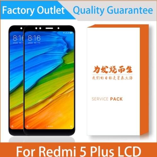 5.99'' LCD Display For Xiaomi Redmi 5 Plus Redmi 5Plus LCD Display Touch Screen Digitizer Assembly Repair Replacement With Frame