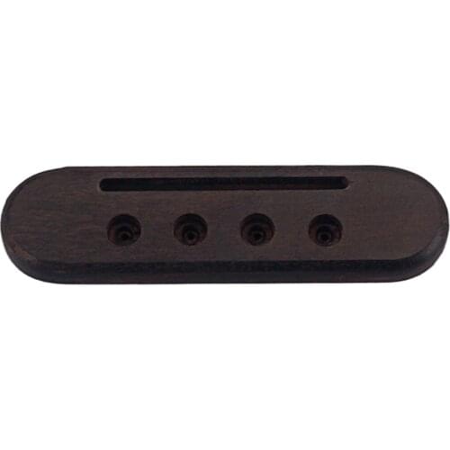Rosewood 4 String Guitar Bridge for Ukulele Uke Accessories 14mm Spacing