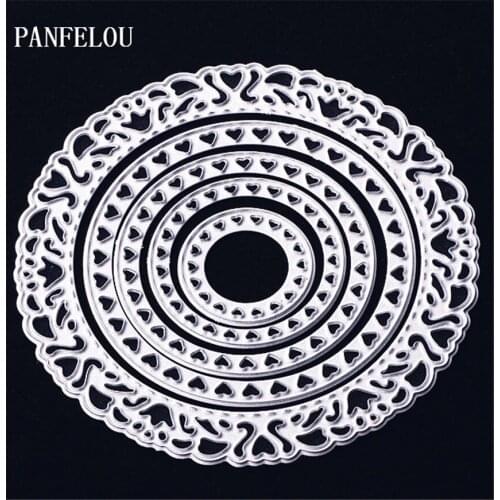 PANFELOU A wreath of magic Scrapbooking Easter card album paper die metal craft stencils punch cuts dies cutting