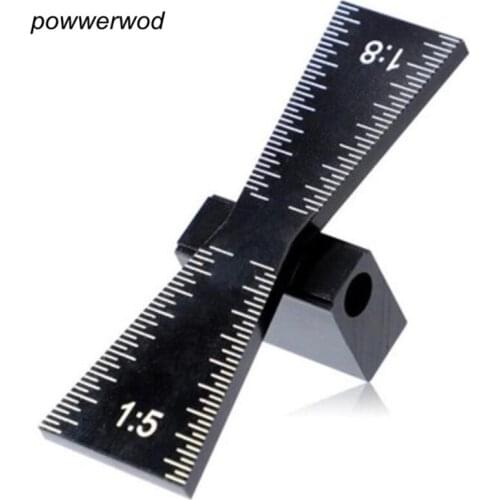 1Pcs Aluminum Alloy 1:5 / 1:8 Dovetail Marker Gauge Hand Cut Wood Joints Gauge Template Carpenter Woodworking Tool
