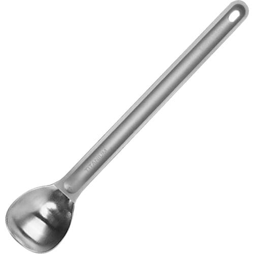 Titanium Long Handle Spoon Cutlery for Outdoor Camping Backpacking Picnic
