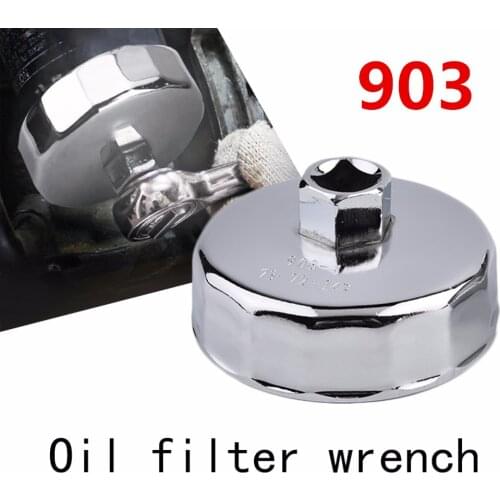 Youwinme 903 Steel Oil Filter Wrench Socket Remover Tool 73-74mm 14 Tooth Flute For BMW AUDI Mercedes-Benz Volkswagen Kia