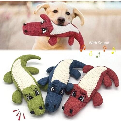 Funny Dog Toy Pet Bite-Proof Squeak Chew To Clean The Teeth Toy Dinosaur Shape Durability Toys For Puppy Kitty Pet Accessories