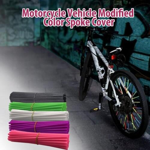 24cm Motorcycle Wheel Spoked Protector Wraps Rims Skin Trim Covers Pipe For Motocross Bicycle Bike Dropshipping
