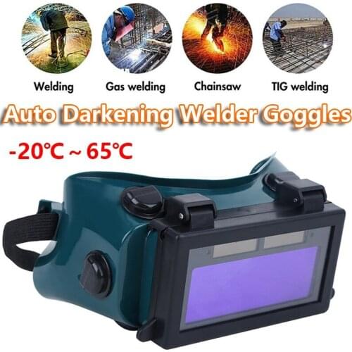 1pc Professional Auto Darkening Welding Protection Glasses Dimming Welding Goggles Eye Protection Industry Supplies