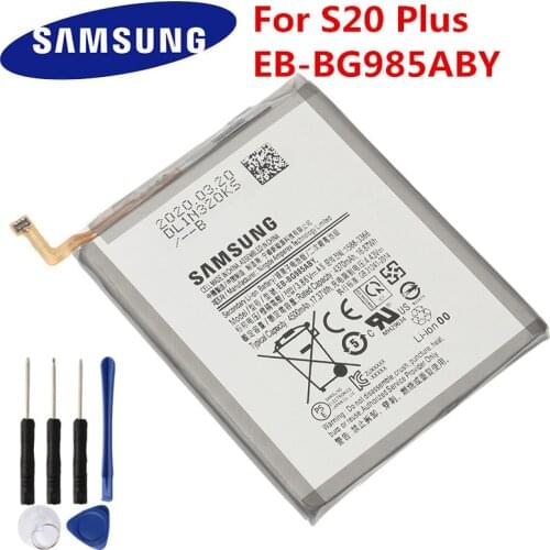 100% Original Battery EB-BG985ABY For Samsung Galaxy S20+ S20 PLUS S20Plus Replacement Phone Battery Authentic Battery 4500mAh