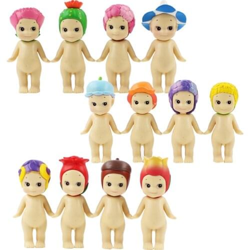 12pcs/lot Sonny Angel Doll Toys Flower Series Sonny Statue PVC Figure Model Toys For Gifts