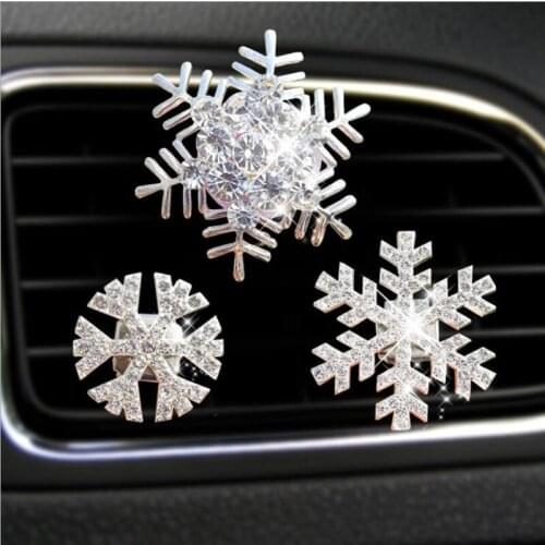 3PCS/SET Fashion Car Air Conditioning outlet Perfume Interior Decoration ladies Snowflake Air Freshener Car Styling Diffuser