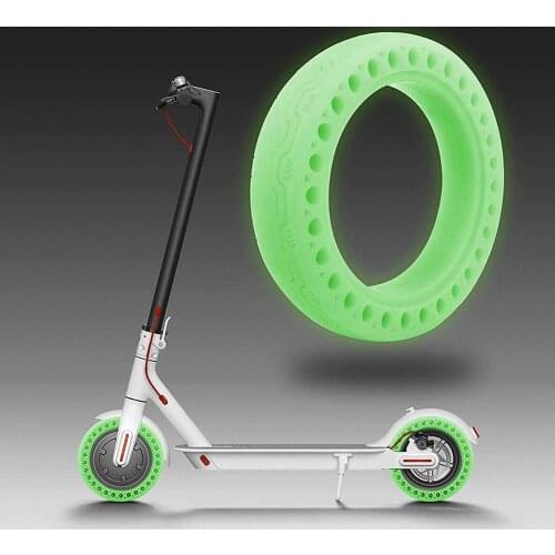 8.5inch Fluorescent Electric Scooter Tire Tubeless Tire Shock Absorption Outer for Xiaomi Mijia M365 Solid Wheels