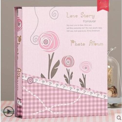 2021 Fashion Photo Album Insert Leather Large 6 Inches 200 Pockets Large Capacity Album Cute Baby Children Growth Souvenir Book