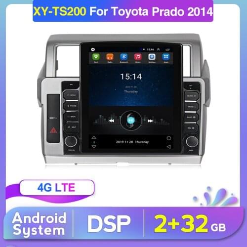 2G+32G 4G LTE 9.7" Tesla Screen DSP Android Car Radio Multimedia GPS Player for Toyota LAND CRUISER PRADO 150 2013-2017 Stereo