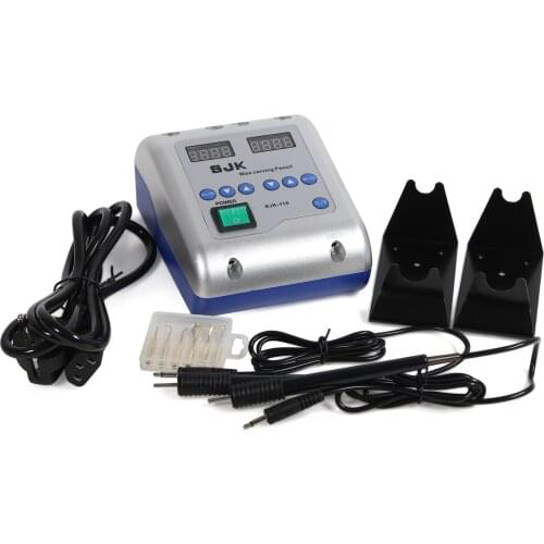 B1 Dental Lab Electric Knife Wax Carving Pencil Waxer + 6X Tips Pot+2X Pens Pen Wet Dental Equipment Machine Kit 100-240V