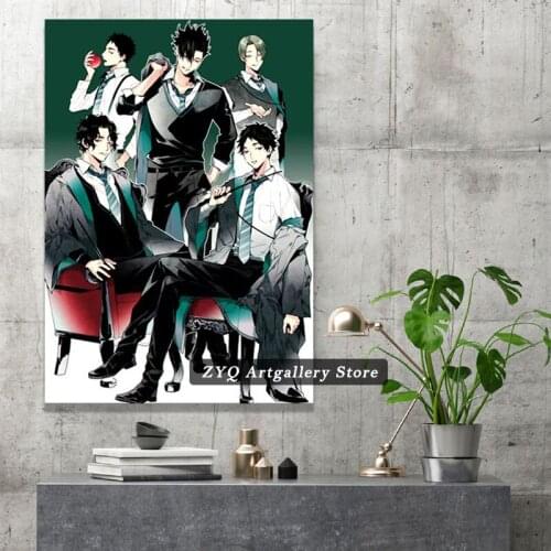 Haikyuu White Shirt Comics Anime Canvas Painting Decor Wall Art Pictures Bedroom Study Home Living Room Decoration Prints Poster