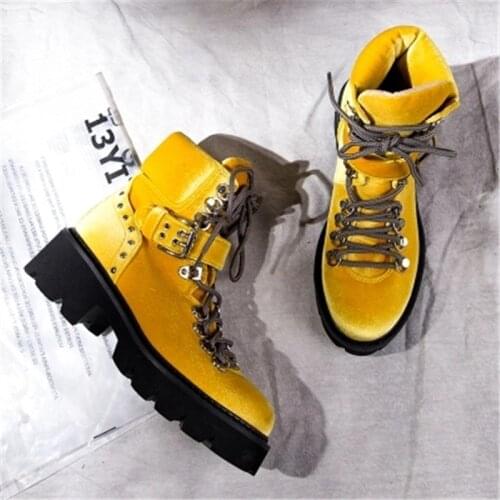 Fornihapfirafs Suede Leather Lace Up Women Ankle Boots Studded Platform Stacked Heels Lace Up Short Boot