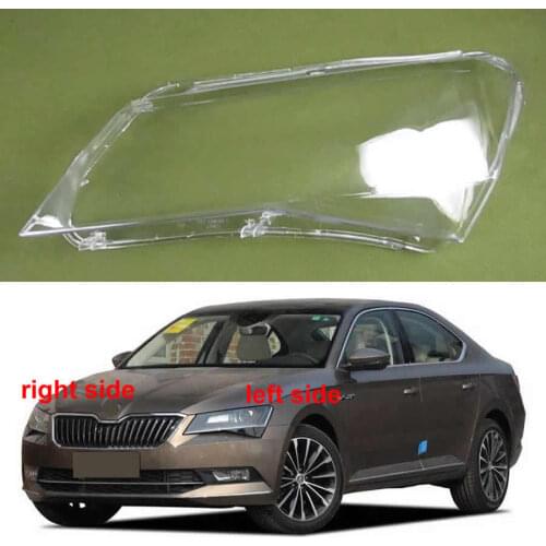 For Skoda Superb 2016 2017 2018 Car Headlight Cover Headlamp Cover Clear Lens Lampshade Transparent Shade Transparent Lampshade