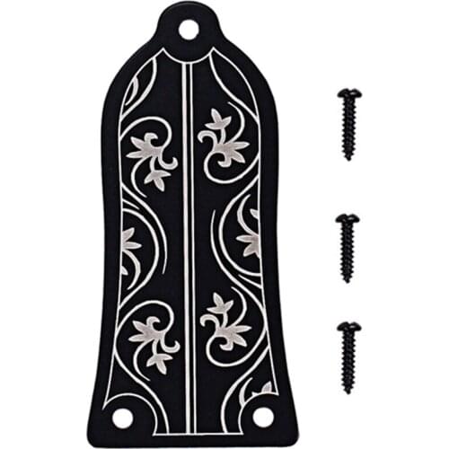 Guitar Truss Rod Cover GR34 Truss Rod Shape Case for Electric Guitar Les Paul Epiphone (Black)