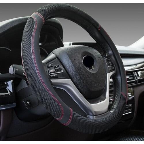 Steering wheel cover Handle cover D or O shape Ice Silk 38 cm 15 " Universal for gti mk6 pink car accessories steering cover