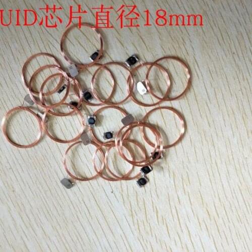 Diameter 18mm UID chip COB and antennas 13.56MHz IC chip and antenna tags 10pcs/Lot
