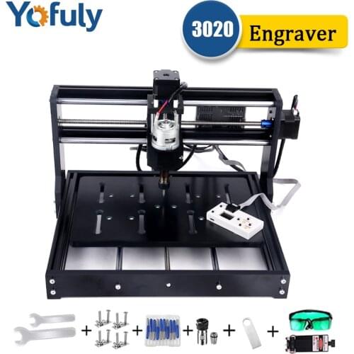 CNC 3020 Engraving Machine 3018 Pro Upgraded With Offline Controller DIY CNC Laser Engraver Wood Router PCB Mini Milling Machine