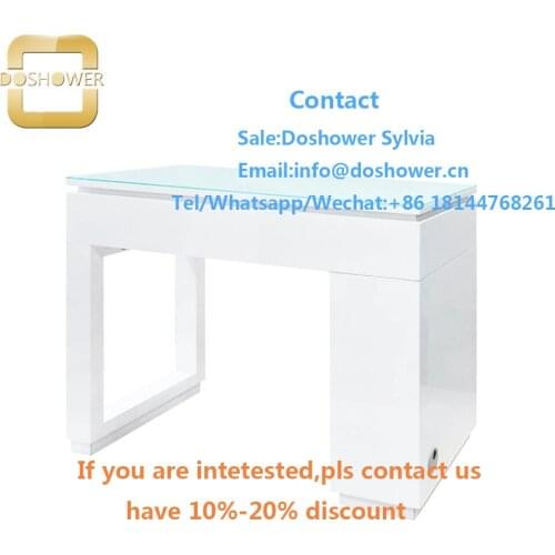 Kids nail polish set with salon retail display shelves for single manicure table