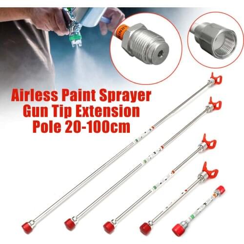 Airless Paint Spray Guns Extension Pole with Spray Guns Nozzle Seat 20/30/50/75/100cm