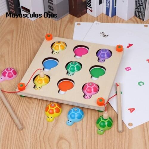 Magnetic Fishing Educational Toys Childrens Memory Games Parent-child Interactive Fishing Turtle Toy