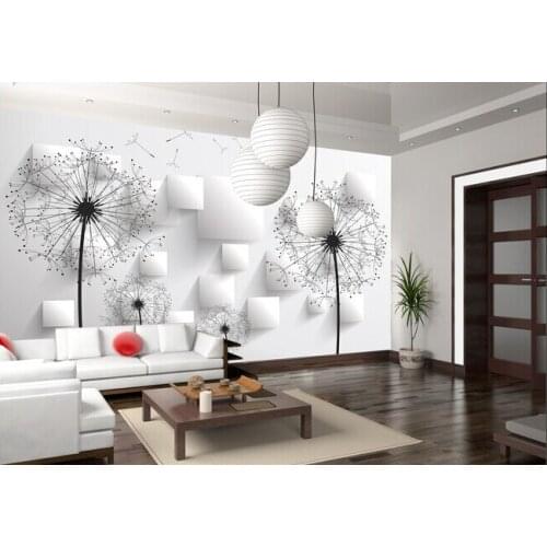 3d wallpaper custom mural non-woven 3d room wallpaper 3 d dandelion background wall painting photo 3d wall murals wallpaper