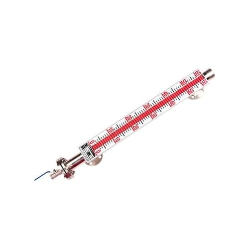 Stainless steel 304 magnetic flap level gauge with remote 4-20ma level gauge, magnetic float level gauge