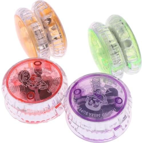 New LED Flashing Yoyo Classic Kids Toys Professional Magic Yoyo Spin Aluminum Alloy Metal Yoyo Bearing with Spinning String