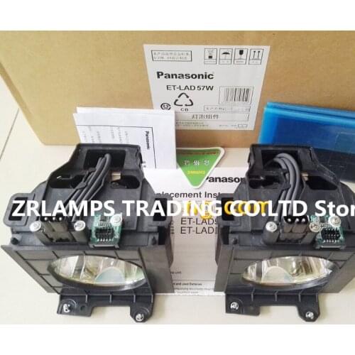 2PCS ET-LAD57 ET-LAD57W 100% Original projector lamp With Housing OEM For PT-DW5100 PT-D5700L PT-D5700 PT-D5700E PT-D5700EL