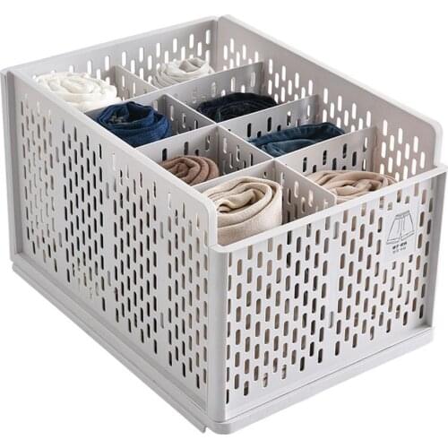 Drawer Type Clothing Folder Layered Separator Wardrobe Storage Basket Space Saver
