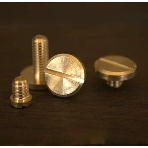 M3 Flat Head Soltted Socket Screw Pure Brass Screws Belt Bolts