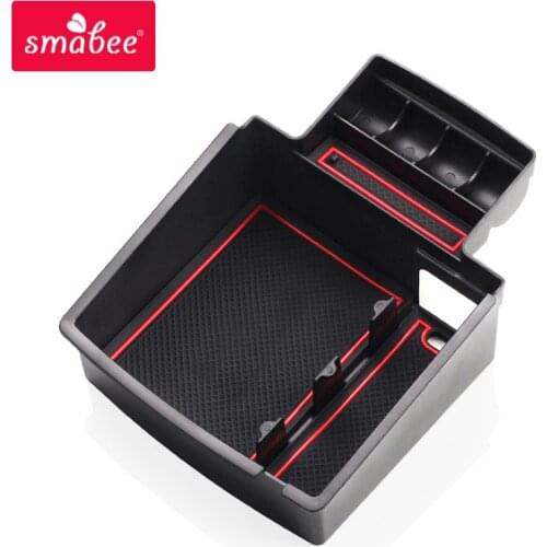 For Audi Q5 8R Q3 8U Armrest Box Storage Stowing Tidying Car Organizer Accessories 2010 2011 2012 2013 2014 2015 2016 2017 2018