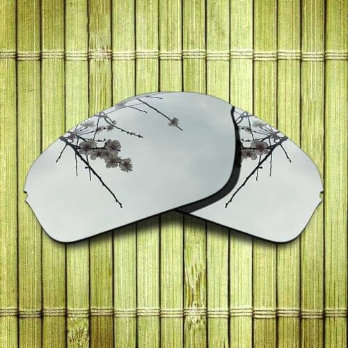 Polarized Replacement Lense For-Oakley Half Wire 2.0 Sunglasses Frame True Color Mirrored Coating - Chrome Color Options
