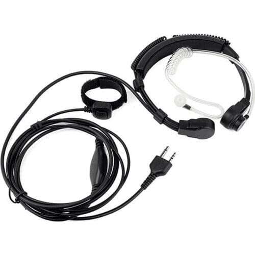 Walkie Talkie Adjustable Throat Microphone Earpiece Headset Mic For Midland LXT210, LXT216, LXT303 Free Shipping