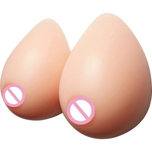 Realistic Silicone Breast Forms Prosthesis Fake Boobs Self Adhesive Tits For Drag Queen Shemale Transgender Crossdresser