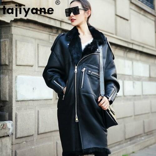 Wool Sheepskin Lining Coat Autumn Winter Coat Women Clothes 2021 Real Genuine Leather Jacket Korean Vintage Double-faced Tops