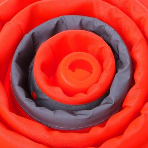 42cm Folding Road Safety Warning Sign Traffic Cone Orange Reflective Tape