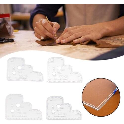 Cutting Stencil Leather Craft DIY Acrylic Template Handmade Making Accessories Home Sewing Tool Wallet Purse Beginners Embossing