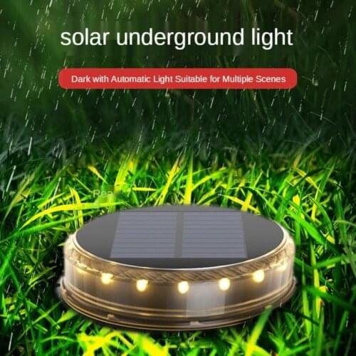 2021 17led Solar power light outdoor lights Garden Ground Lawn lamp Path IP65 Waterproof Underground Sensory Landscape Lighting