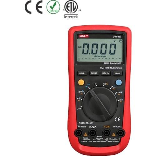 UNI-T UT-61E Digital Handheld Mutimeter Tester DMM AC DC Volt Ohm Frq ut61e