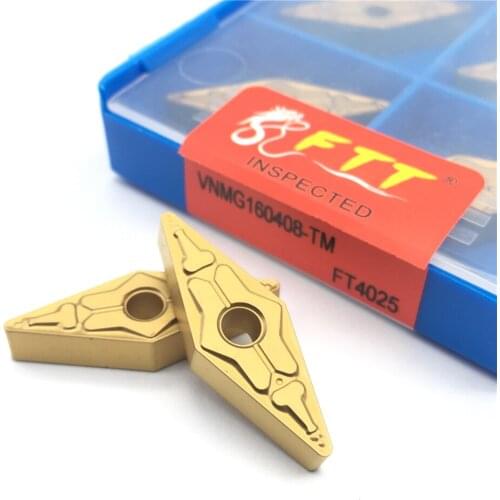 VNMG160408 TM FT4025 External Turning Tool Carbide insert CNC blade Machining center for steel