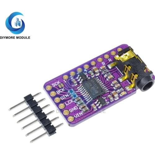 PCM5102 DAC Decoder Interface I2S Sound Card GY-PCM5102 Player Module Digital Audio Board For Raspberry Pi pHAT Format Board