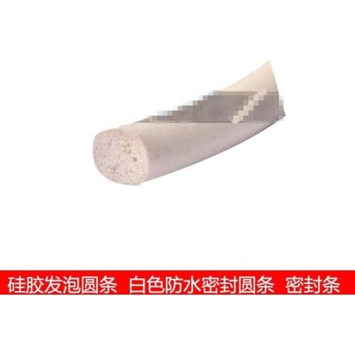 1pc silicone foam round strip/silicone foam strip/silicone foam seal strip 1mm/2/3/4/5/8/10/12